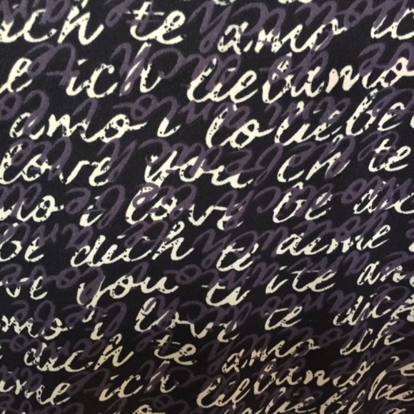 CAbi Black and White Script Tunic - Picture 14 of 15